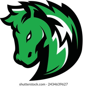 horse Logo design, horse sport logo vector , horse head illustration vector drawing, Mascot Brave horse Logo design any kind of graphic work, using the concept of a horse's head, Esport game logo icon