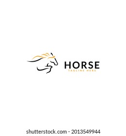 horse logo design. logo template