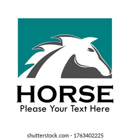 Horse logo design template illustration