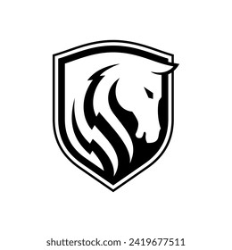 Horse Logo Design. Horse Logo Template. Modern Design. Flat Logo. Vector Illustration