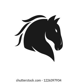 horse logo design, template, silhouette, logo for business