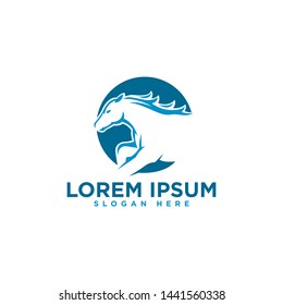 Horse Logo design template vector