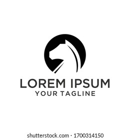 Horse logo design template. Vector illustration
