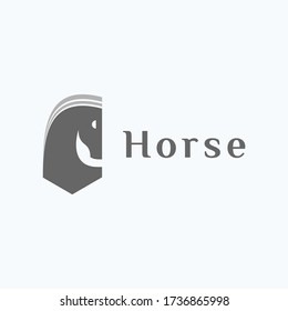 Vector de plantilla de diseño de logotipo de caballo