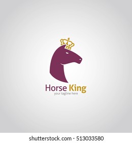Horse logo design template. Vector illustration