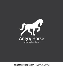 Horse logo design template. Vector illustration