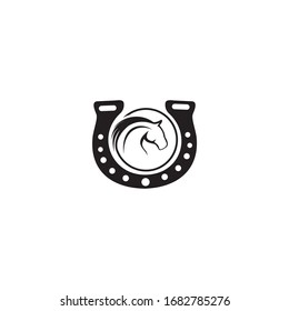 Horse Logo Design Vector Horse Boots