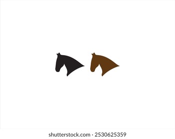 Diseño de LOGOTIPO DE CABALLO, Vector, ícono, ilustración y Plantilla aislada .