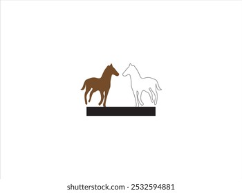 HORSE logo design , vector icon and illustration .