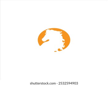 HORSE logo design , vector icon and illustration .