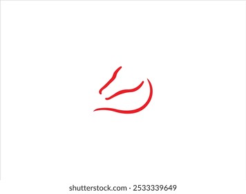 Diseño del logotipo del CABALLO, Vector, icono, arte de línea e ilustración.