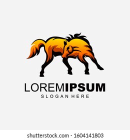 horse logo design vector illustration