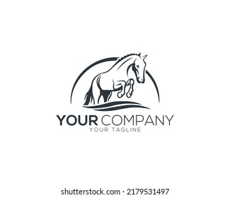 Horse Logo Design Vector illustration Best For Sport Races Symbol Template.