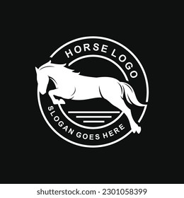 Horse logo design vector illustration