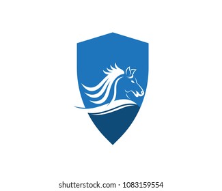 Horse logo design vector template
