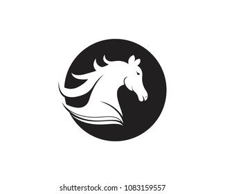 Horse logo design vector template