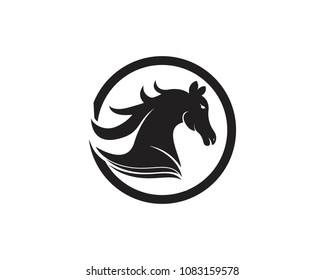 Horse Logo Template Stock Vector (Royalty Free) 1265606452 | Shutterstock