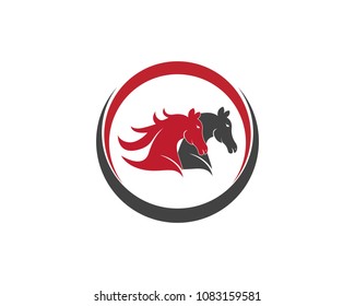 Horse logo design vector template