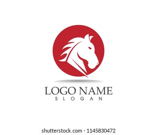 Horse logo design vector template