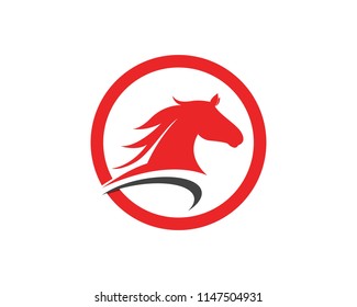 Horse logo design vector template