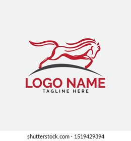 Horse logo design vector template