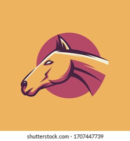 horse logo design vector template