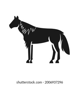 horse logo design vector template