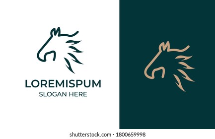 Horse logo emblem template mascot symbol for business or shirt design. Vector Vintage Design Element.horse farm logo,horse silhouette,vector logo 4