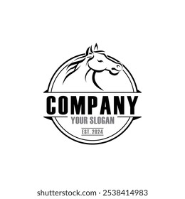 horse logo , farm logo vector