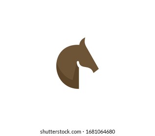 Horse Logo Head Vector Icon 