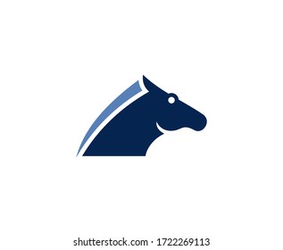 Icono vectorial del logotipo de caballo 