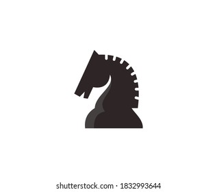 Horse logo head vector icon 