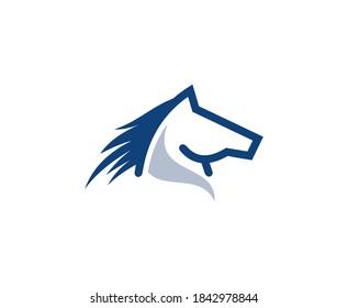 Logo des Pferdes, Vektorsymbol 