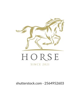 horse logo. horsehead vector.  horse silhouette