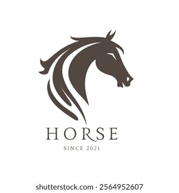 horse logo. horsehead vector.  horse silhouette