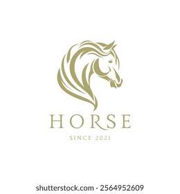 horse logo. horsehead vector.  horse silhouette