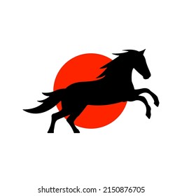 Horse logo icon. animal sign. vector illustration