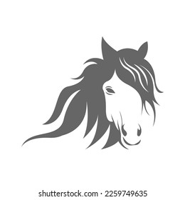 Horse logo icon design illustration