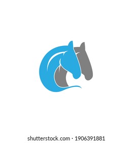 Horse logo icon design template vector illustration