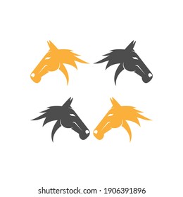 Horse logo icon design template vector illustration