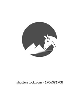 Horse logo icon design template vector illustration