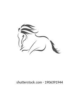 Horse logo icon design template vector illustration