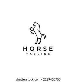 Horse logo icon design vector template