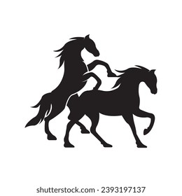 Horse logo icon, design vector illustration template.