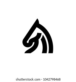 Horse logo icon sign template