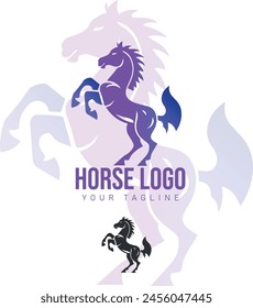 Icono de logotipo de caballo Ilustración vectorial de Plantilla
