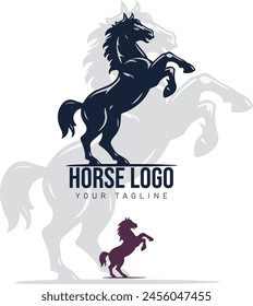 Horse logo icon template vector illustration