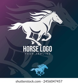 Icono de logotipo de caballo Ilustración vectorial de Plantilla