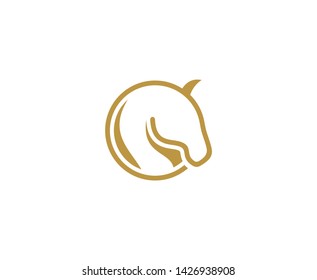 Horse logo icon vector design 