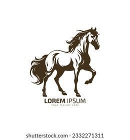 horse logo icon vector illustration design illustration template illustration silhouette isolated symbol